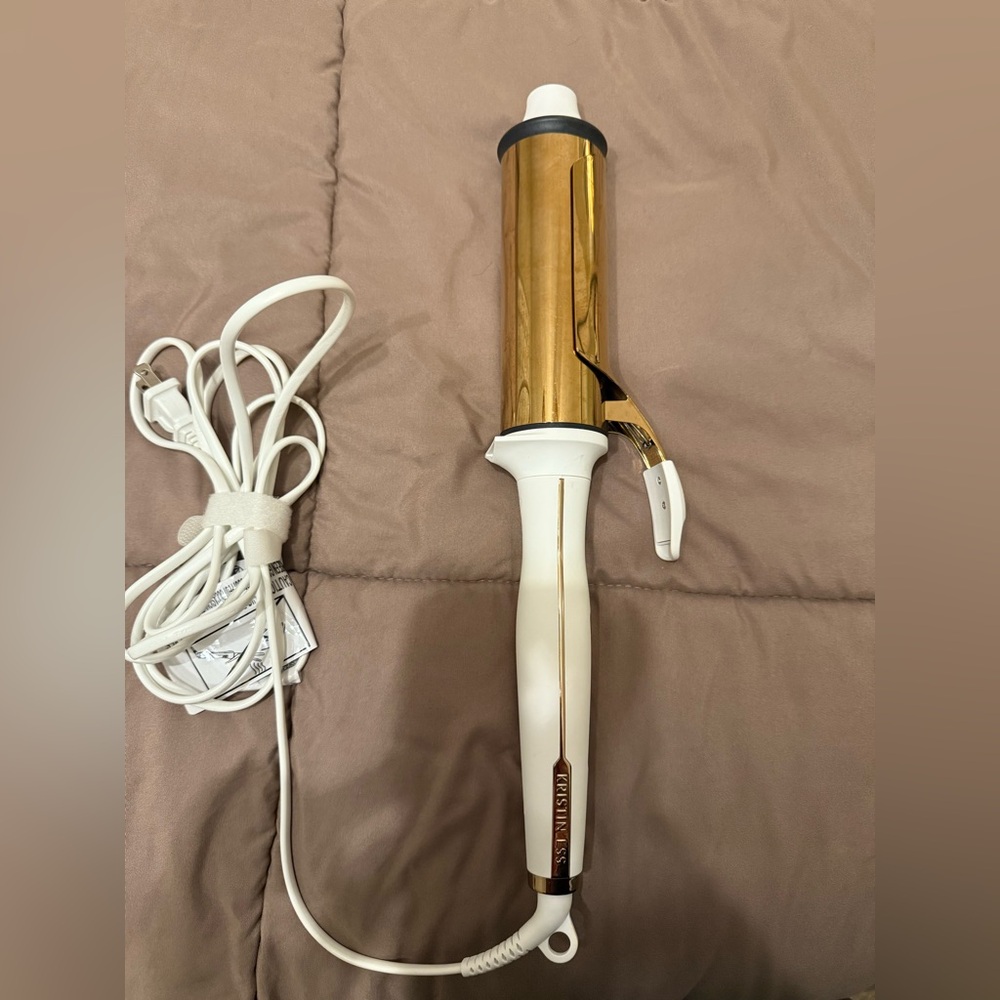 Gold and White Curling Iron - Picture 3 of 3